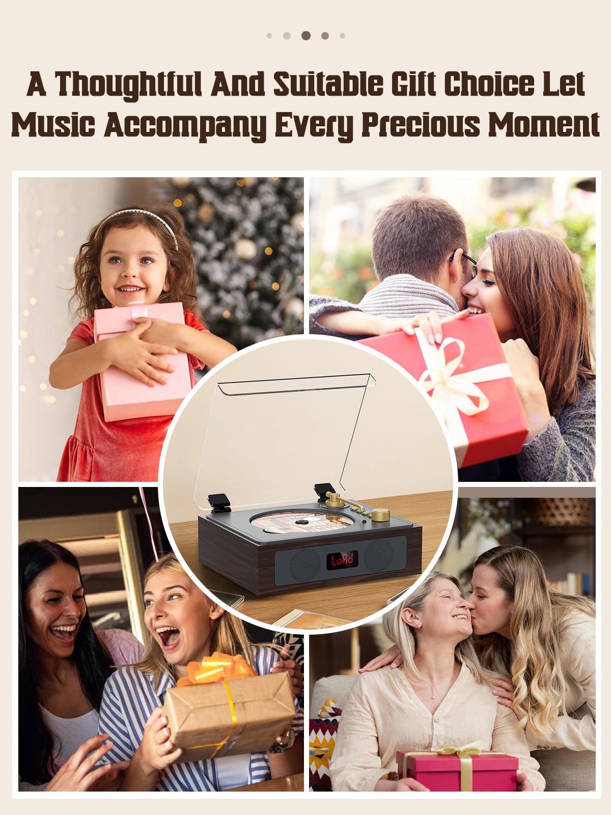 Portable CD Player with Built-in Speakers Bluetooth I300