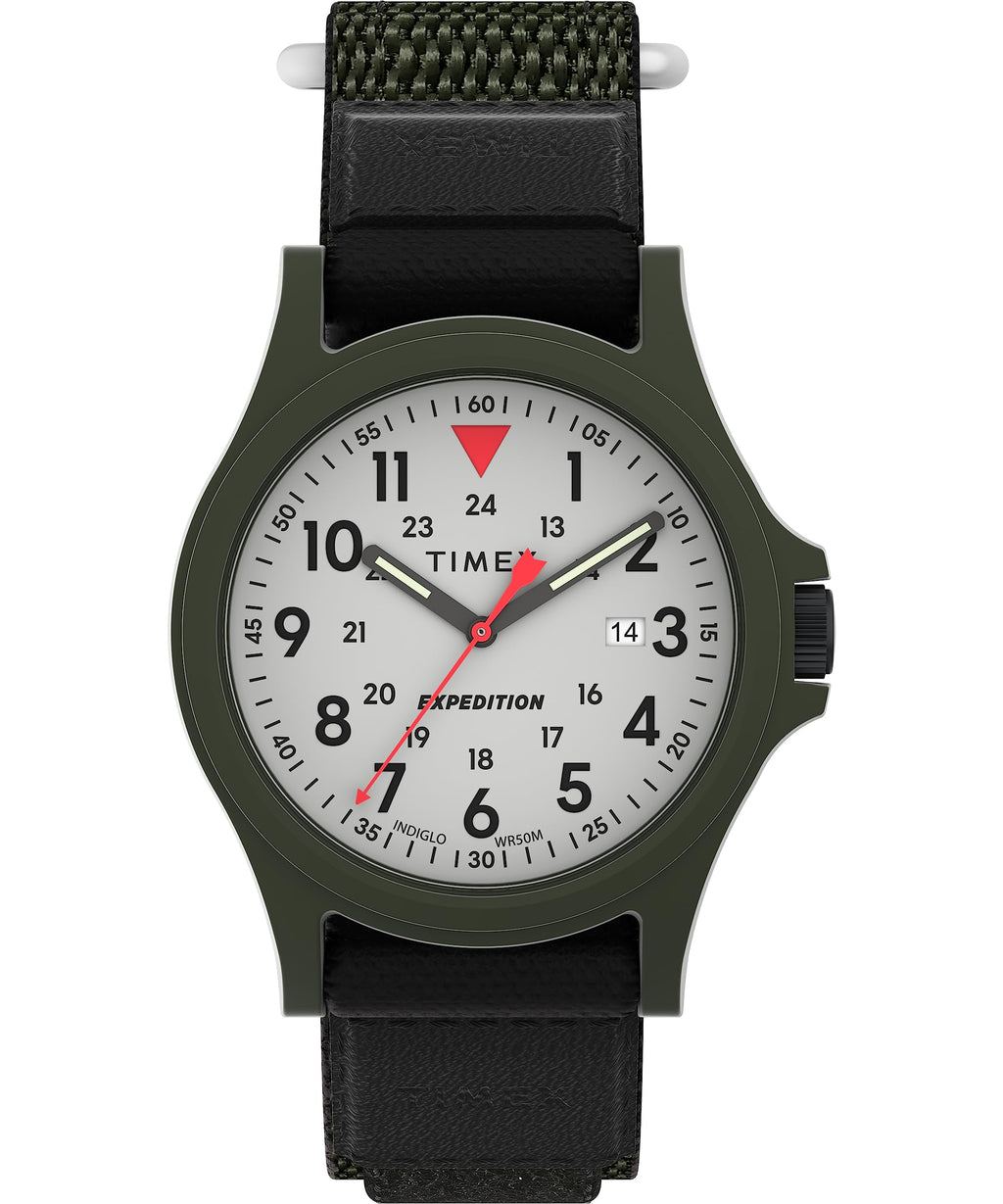 Black Fastwrap Cream Dial Green Case Watch X860