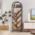 8-Tier Arched Bookshelf with Metal Frame O3964