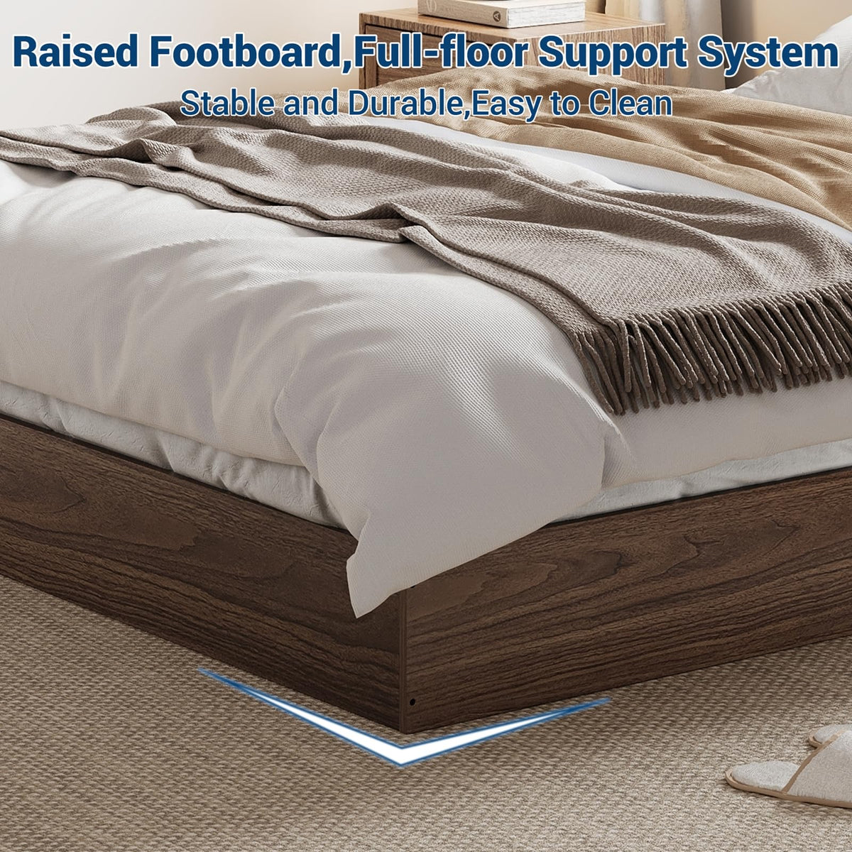 Wood Platform Bed Frame California King Z5984