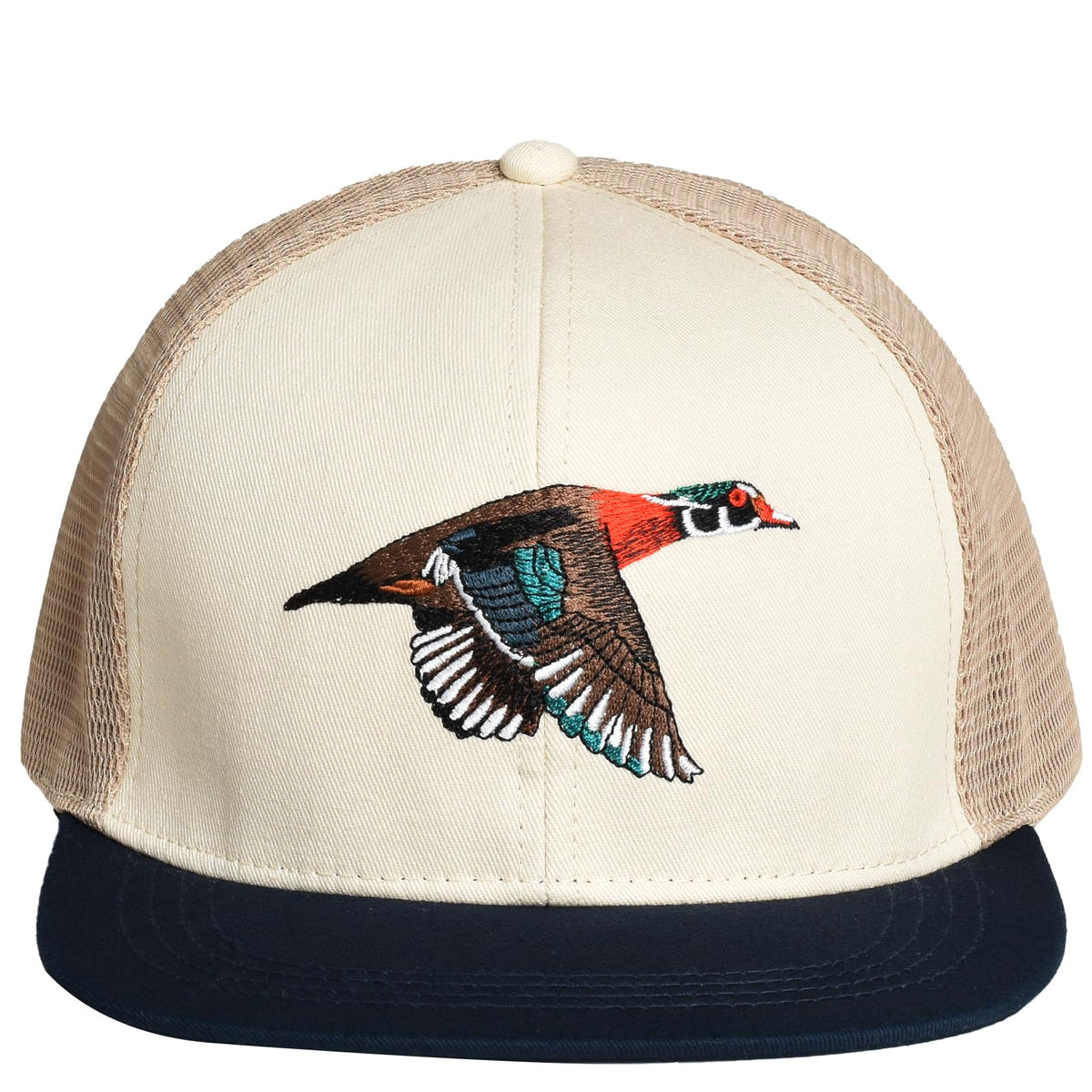 Breathable Mesh Performance Cap Flat Brim Snapback Hat X310
