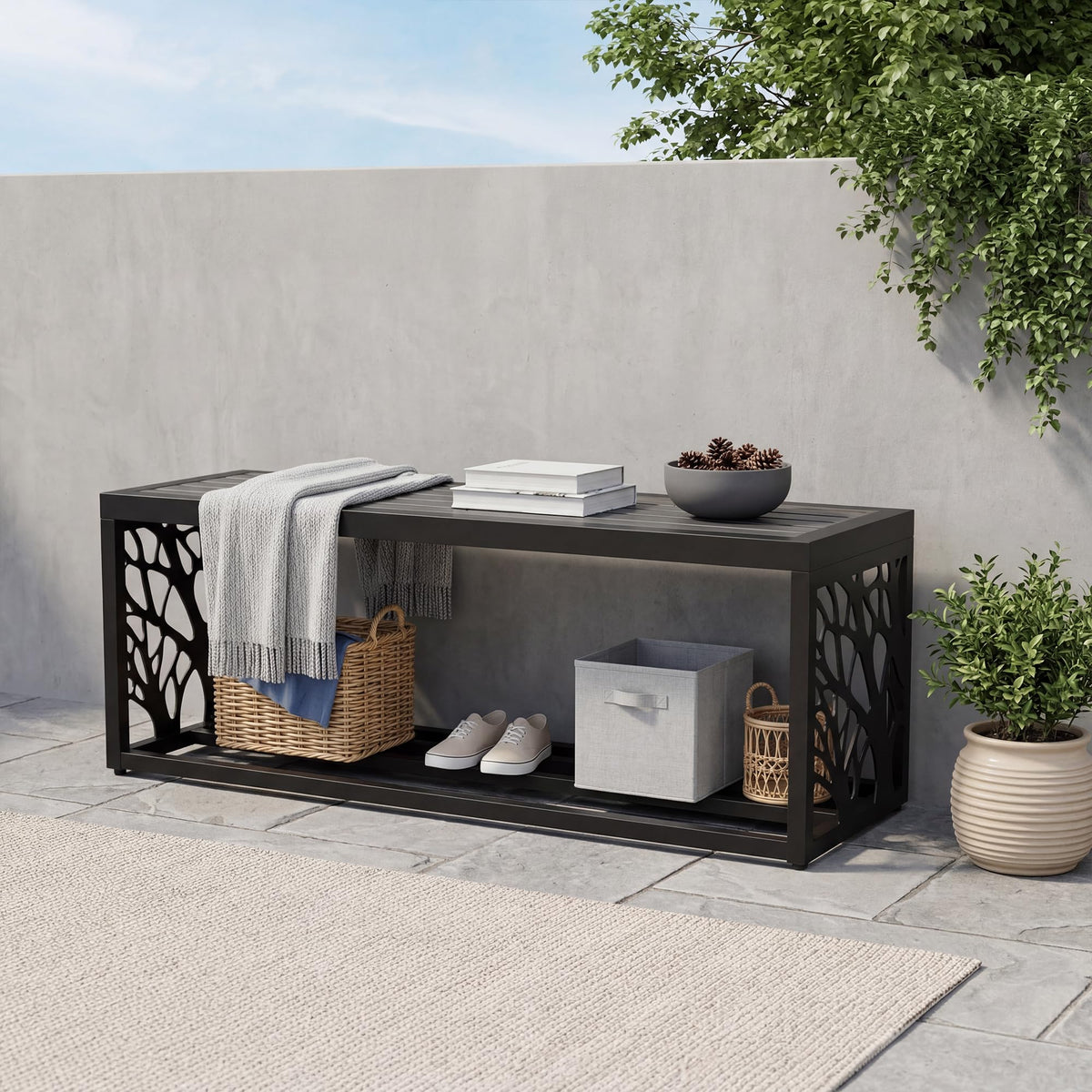 47" Outdoor Storage Bench I8874