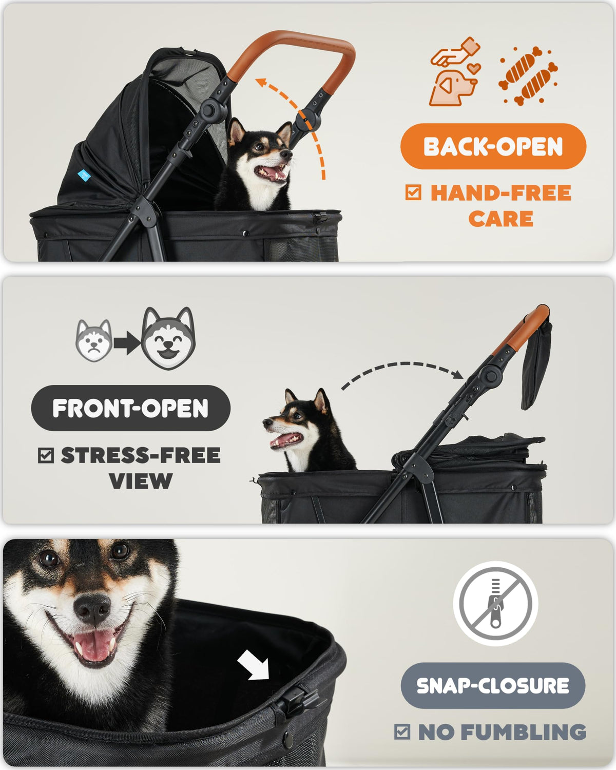 Medium Dog Stroller Up to 66lbs U238337