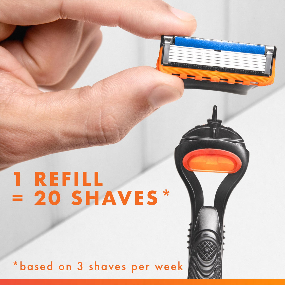 Men's Razor Blade Refills, 5-Blade Cartridges, 12 Count D670