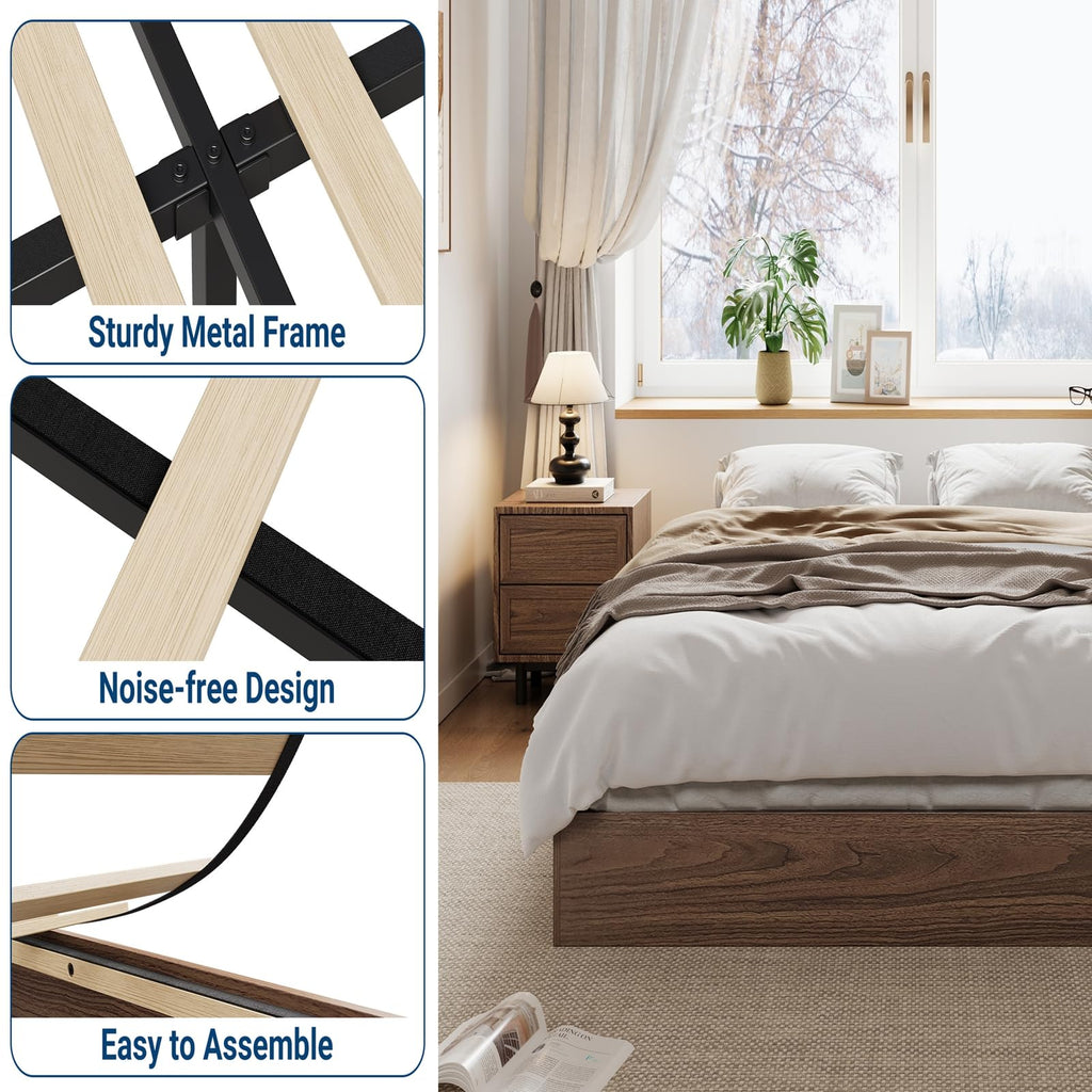 Wood Platform Bed Frame California King Z5984