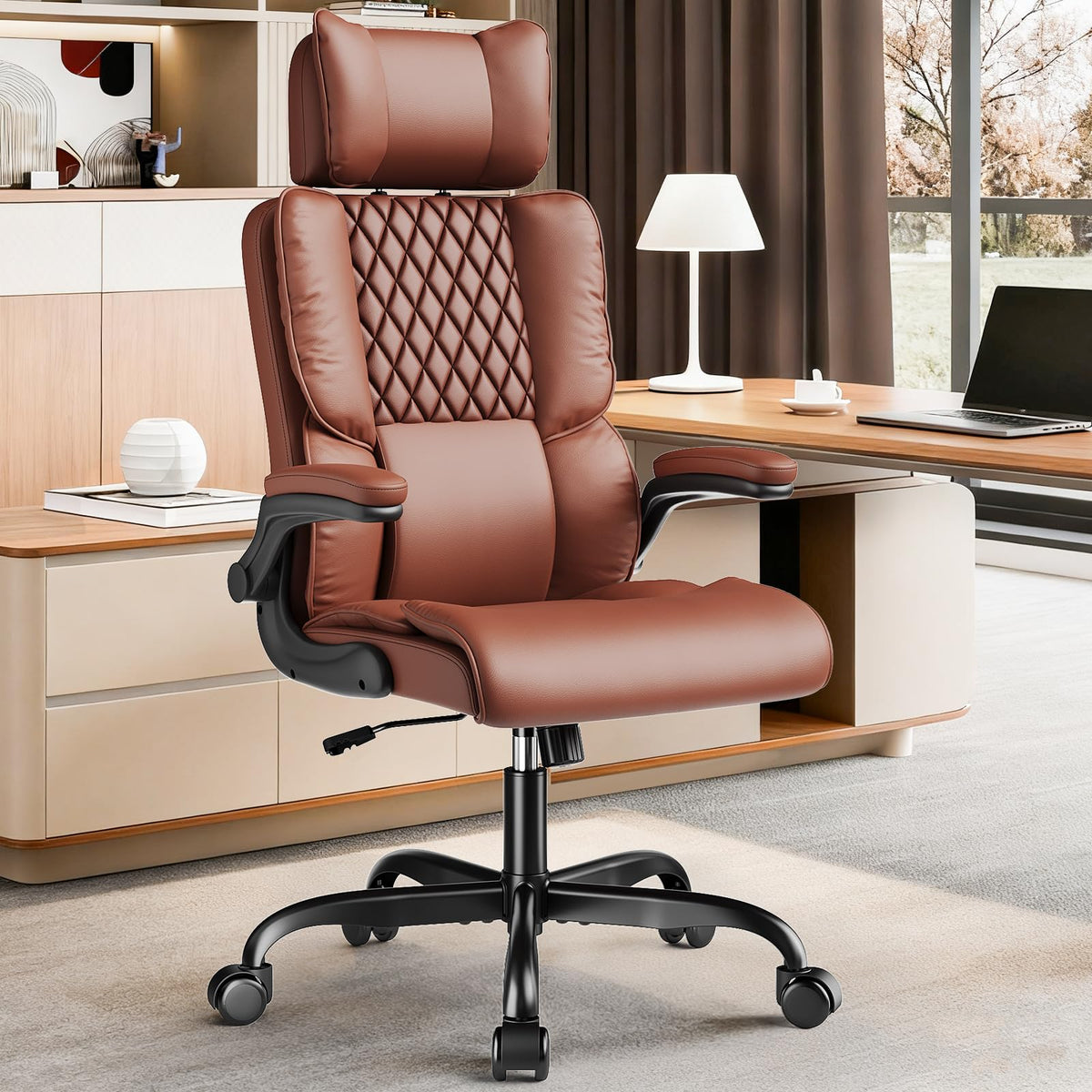 Big and Tall Office Chair with Adjustable Headrest A905