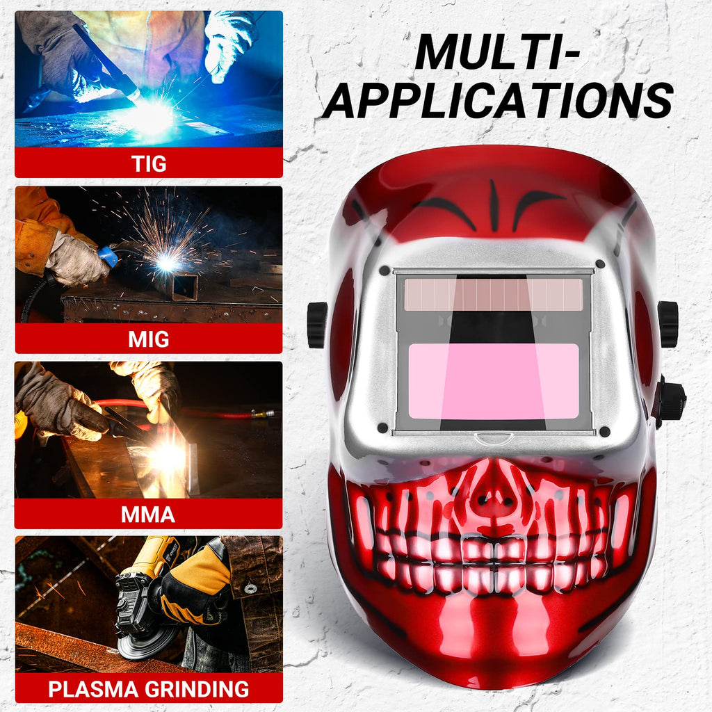 Auto Darkening Solar Powered Welding Helmet F974