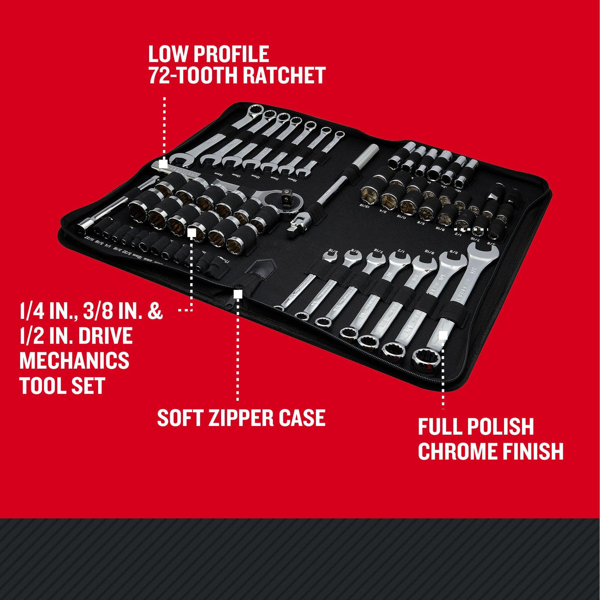 66 Piece Mechanics Tool Set M66966