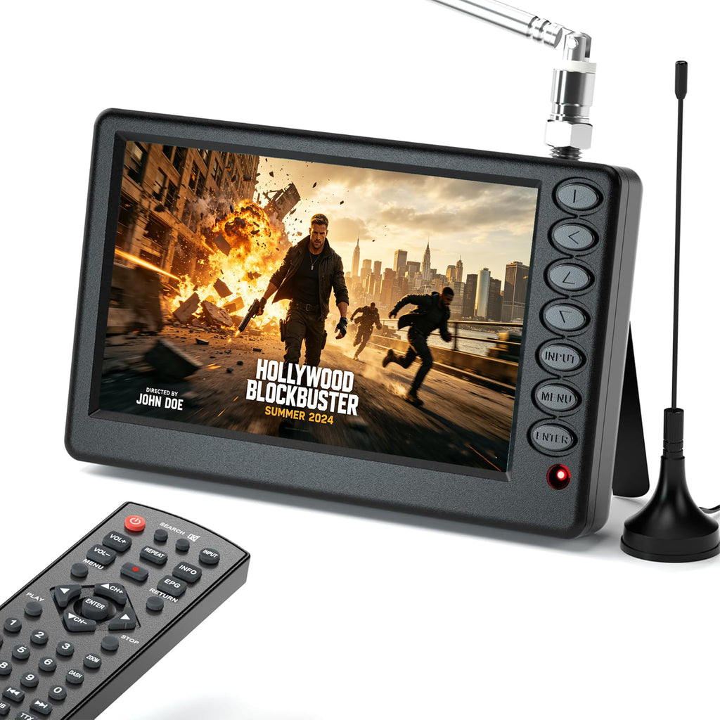 5 Inch Portable Mini TV with Remote O7265