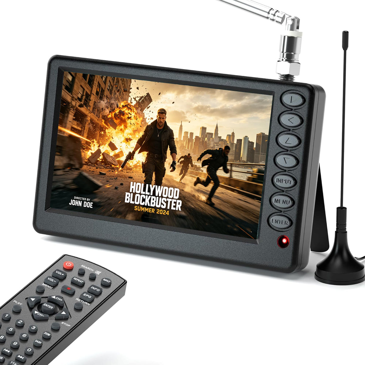 5 Inch Portable Mini TV with Remote O7265