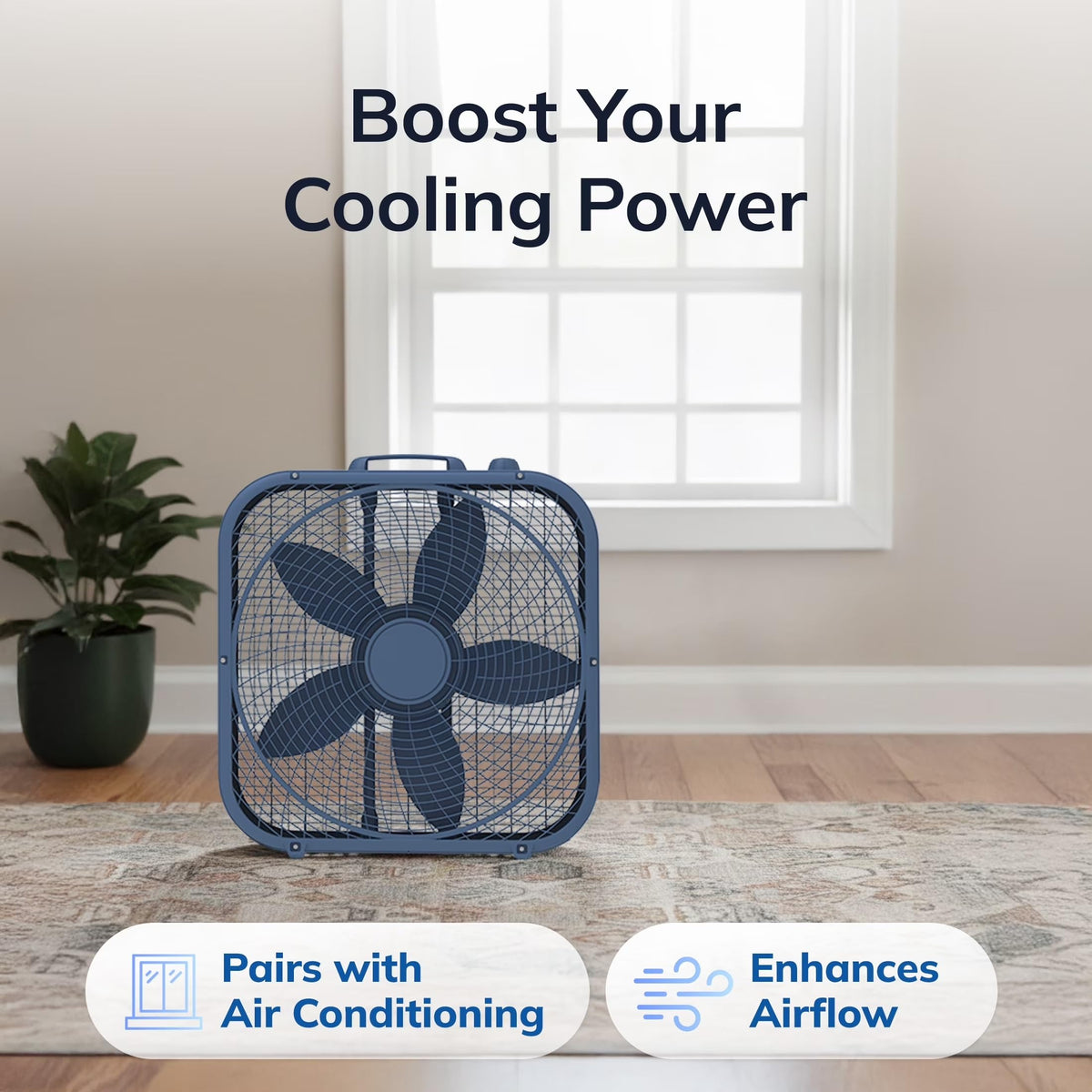 20" 3-Speed Box Fan W4989