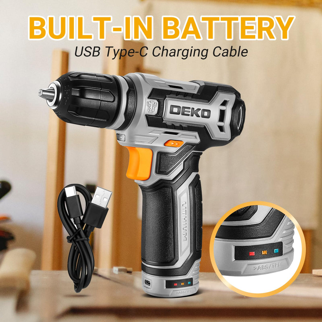 12V Cordless Drill Set with 3/8-inch Keyless Chuck G14901
