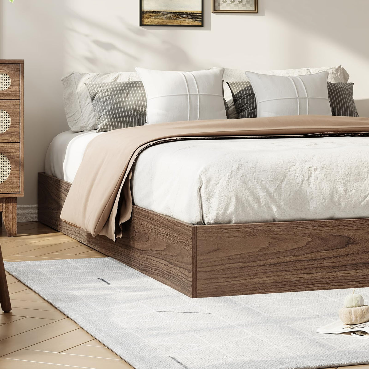 Wood Platform Bed Frame California King Z5984