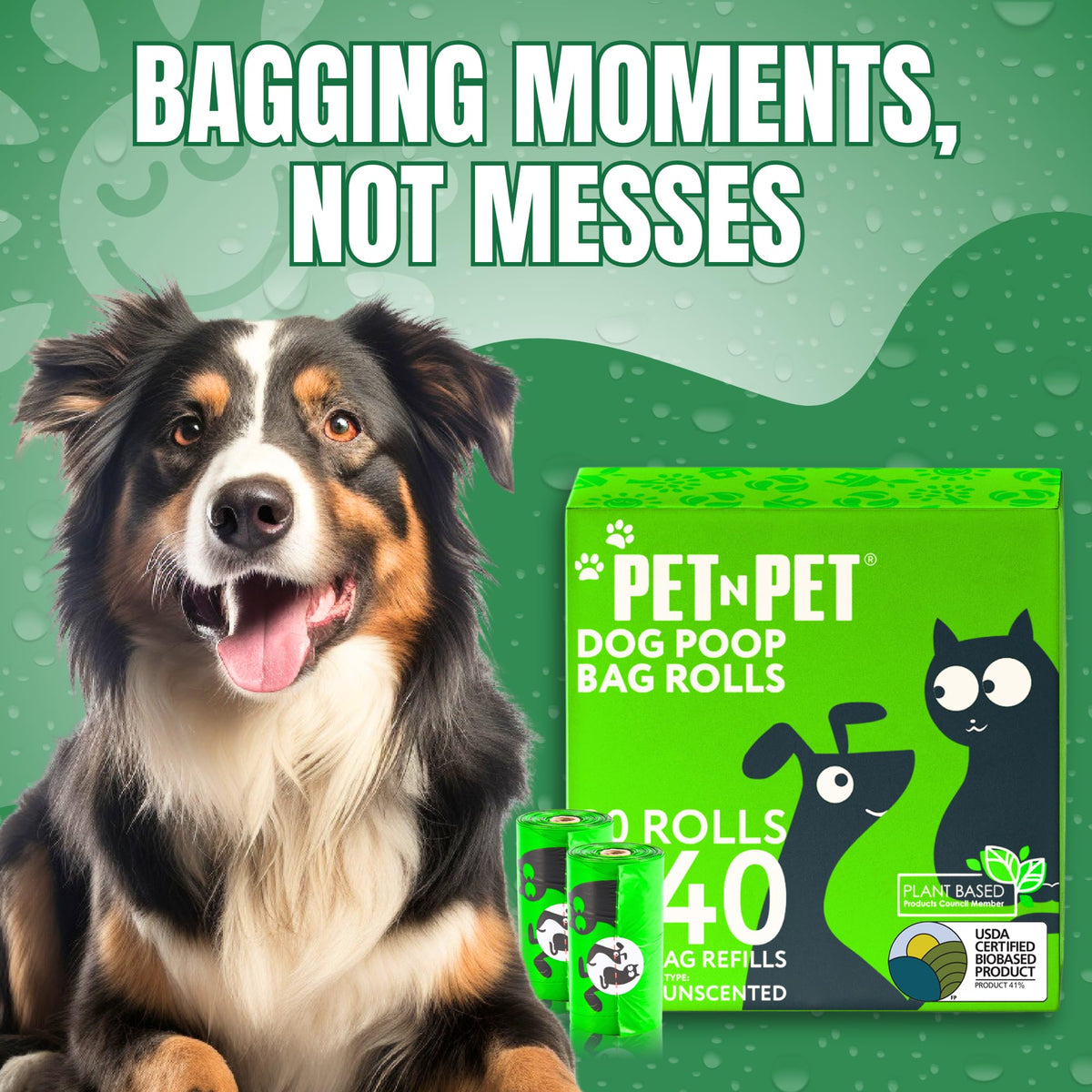 540 Count Plant Based Unscented Dog Poop Bags K6885