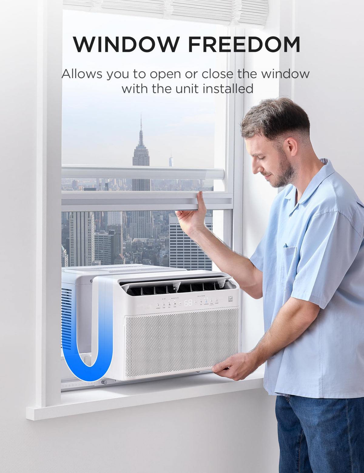 0,000 BTU U Shaped Window Air Conditioner O3916
