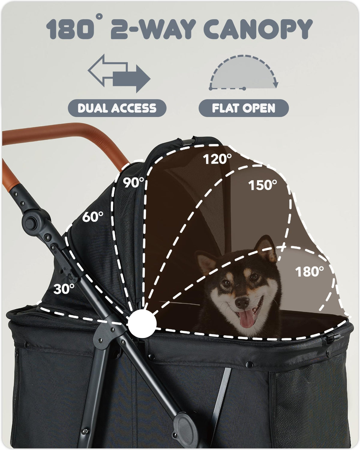 Medium Dog Stroller Up to 66lbs U238337