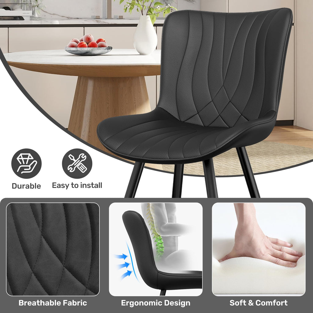PU Leather Dining Chair Set of 4 B994396