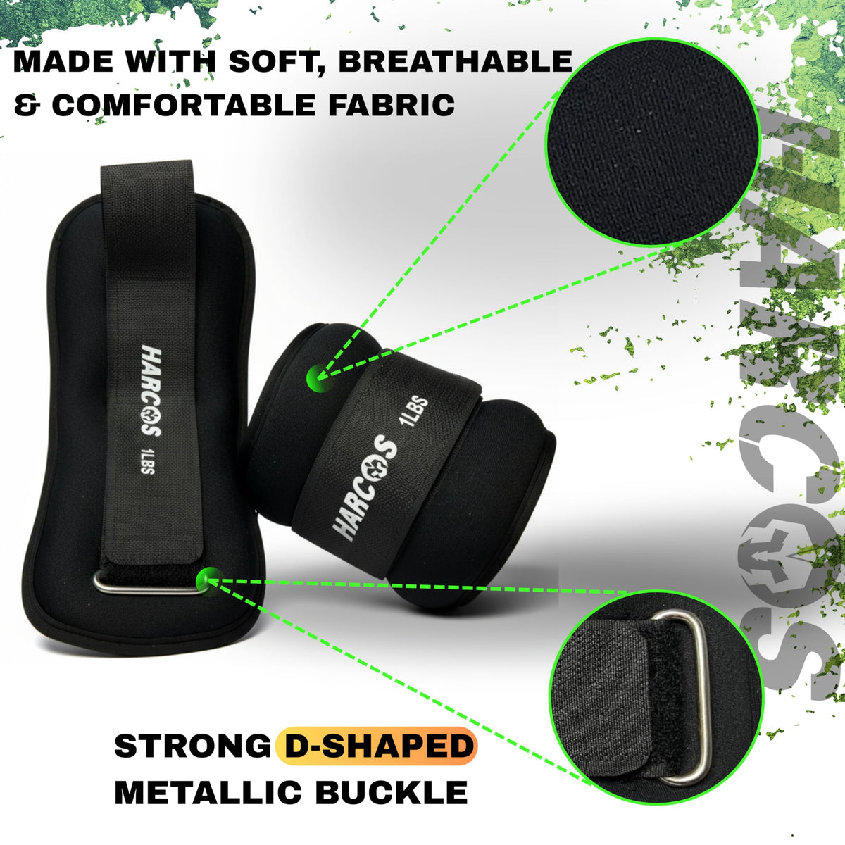 Adjustable Neoprene Ankle & Wrist Weights A28942