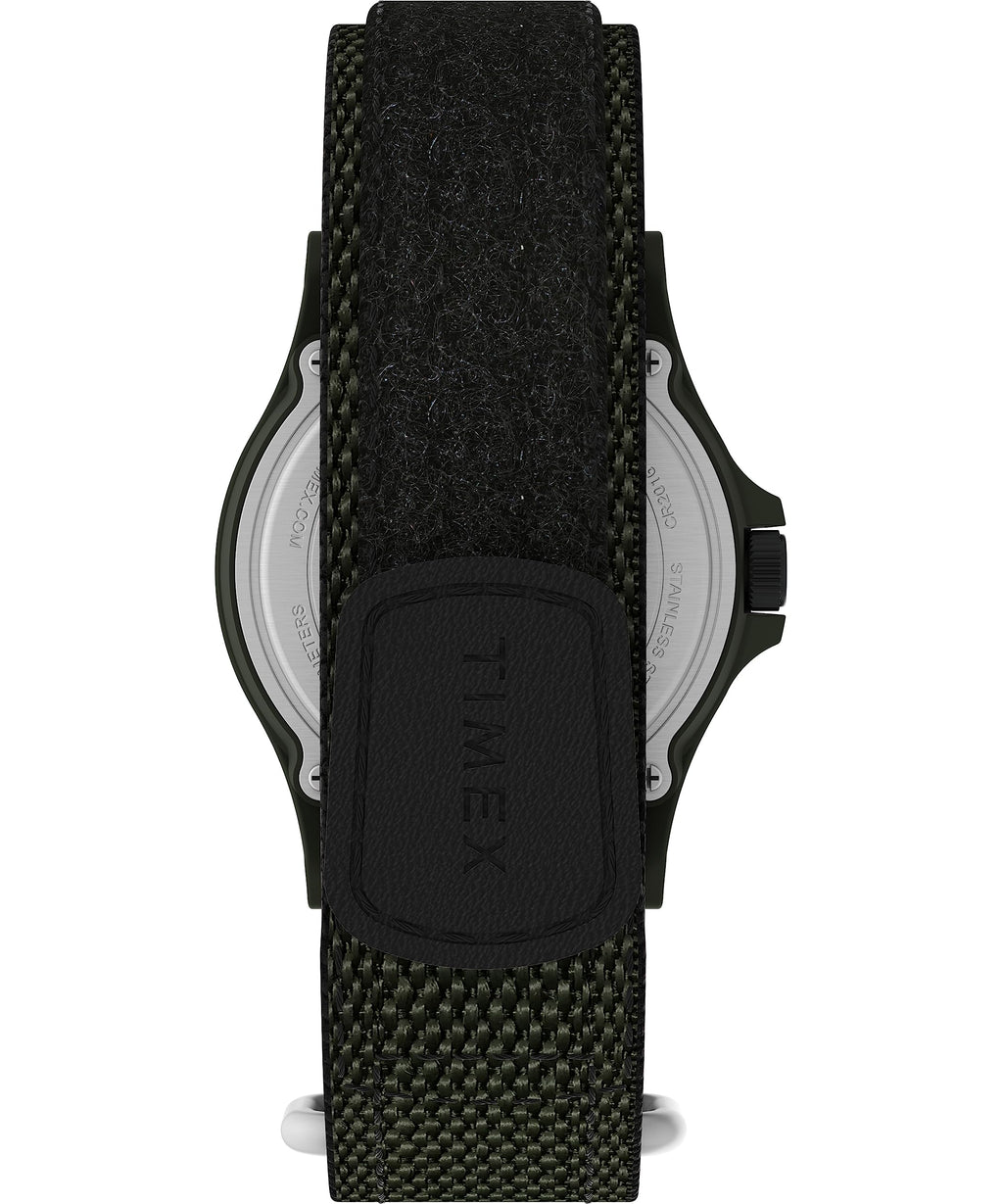 Black Fastwrap Cream Dial Green Case Watch X860