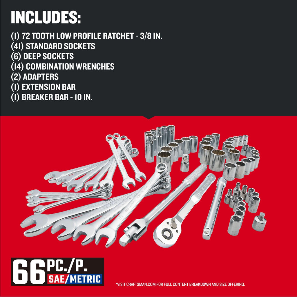 66 Piece Mechanics Tool Set M66966
