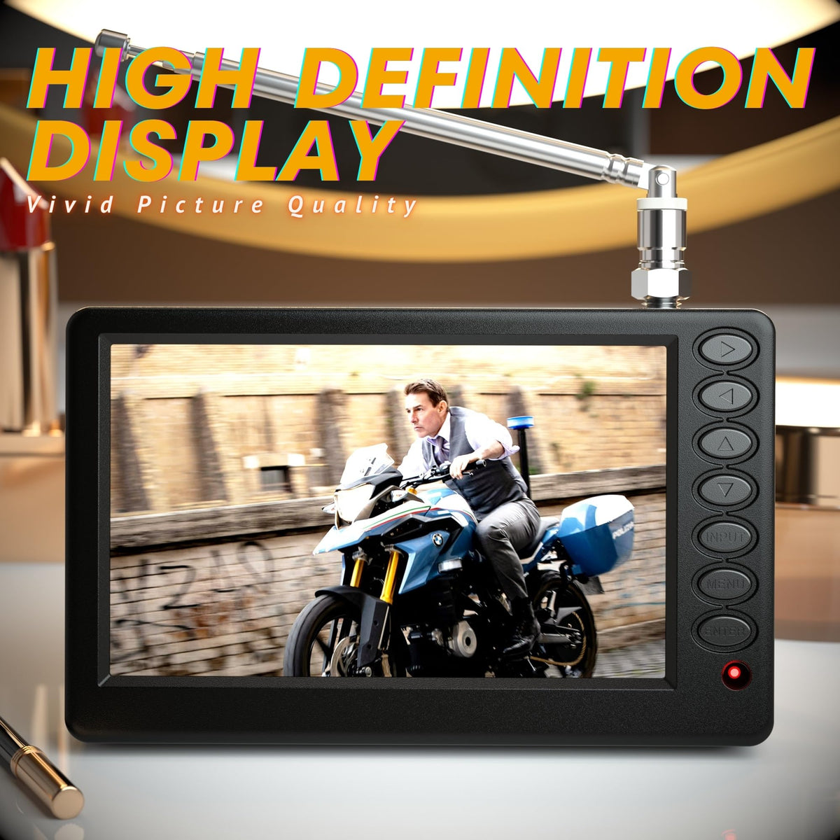 5 Inch Portable Mini TV with Remote O7265