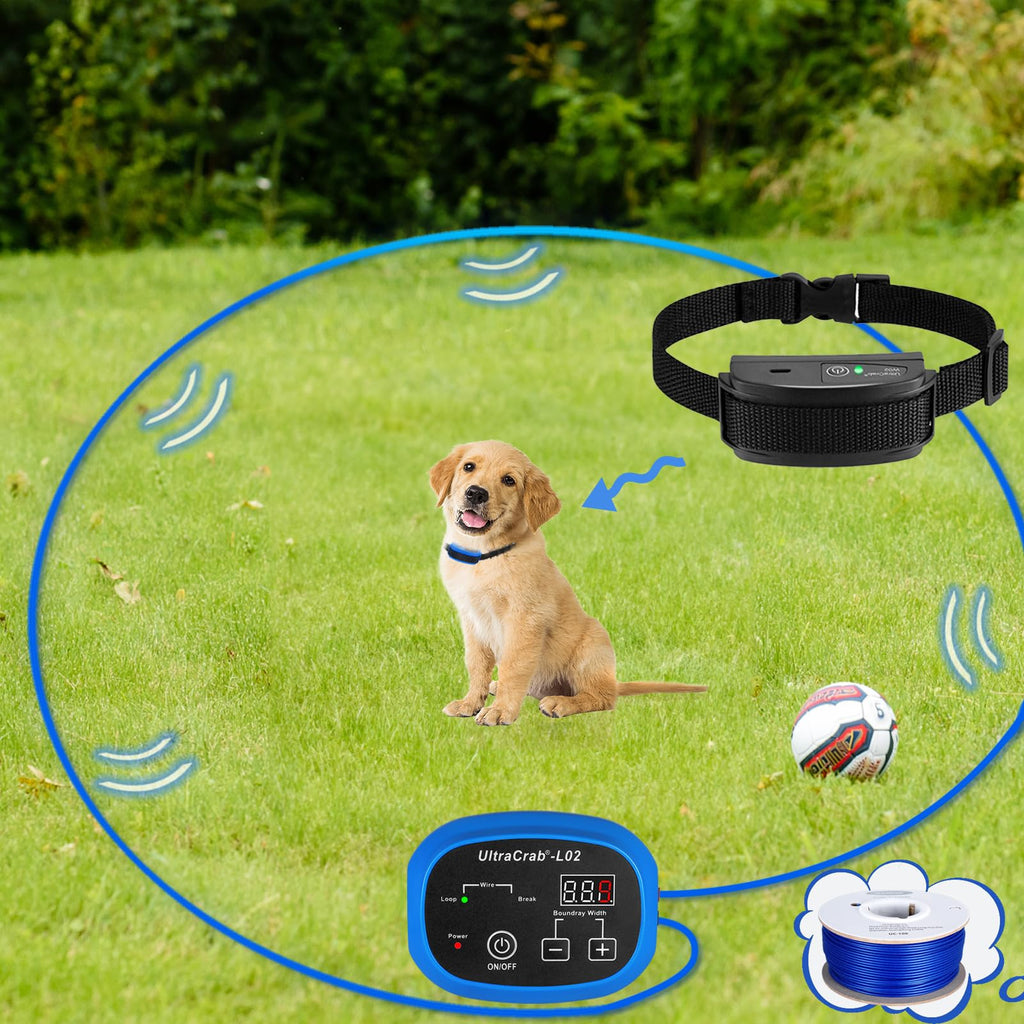 In-Ground Electric Dog Fence System with Waterproof Training Collar F162