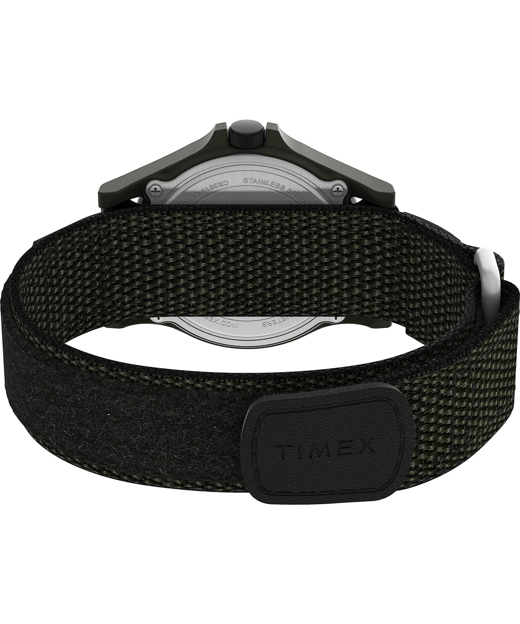 Black Fastwrap Cream Dial Green Case Watch X860