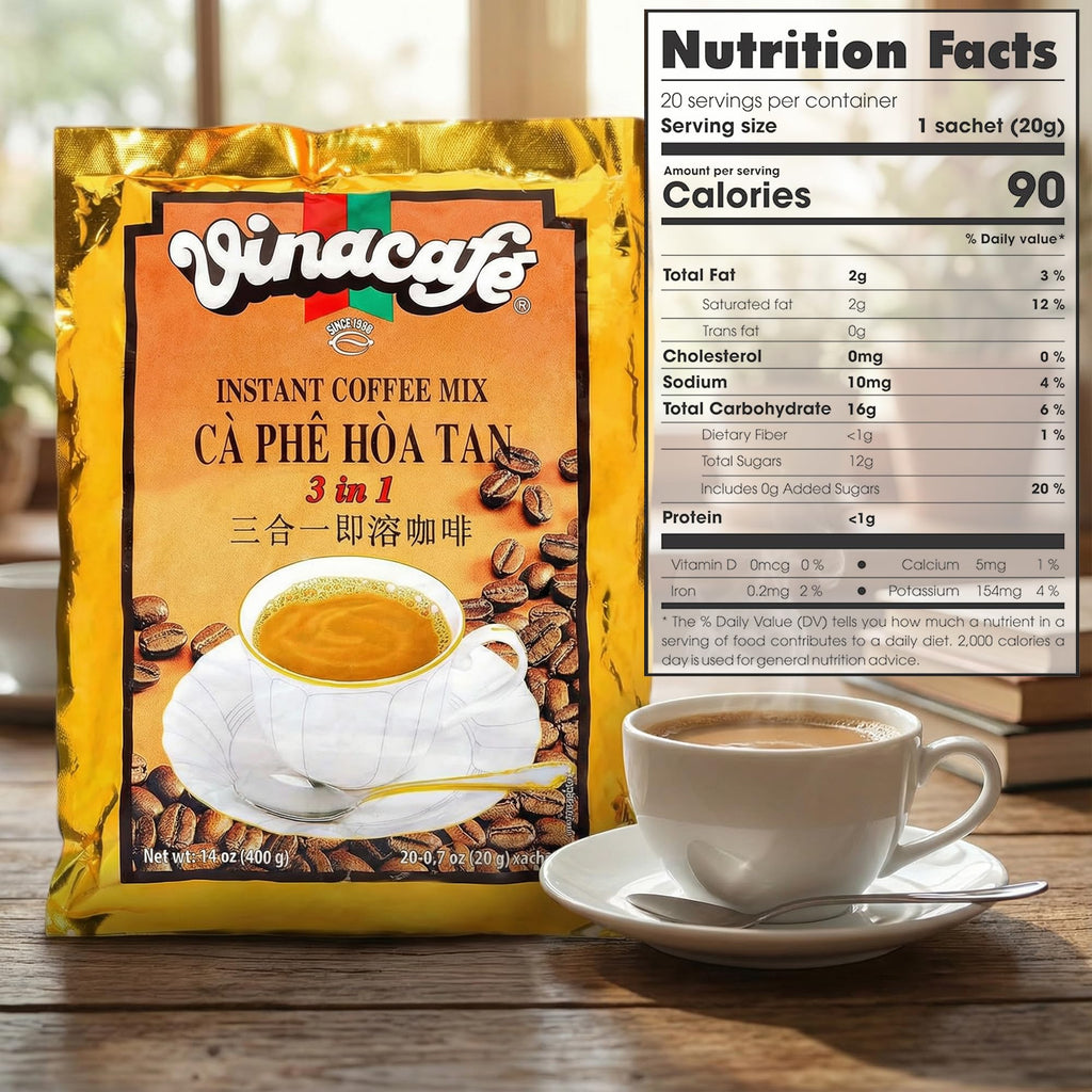 Instant Coffee Packets 3 in 1 Medium Roast 20 Sachets S1466