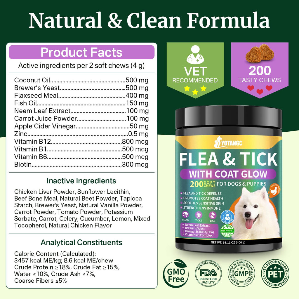 Dog Flea and Tick Prevention Chewables F935