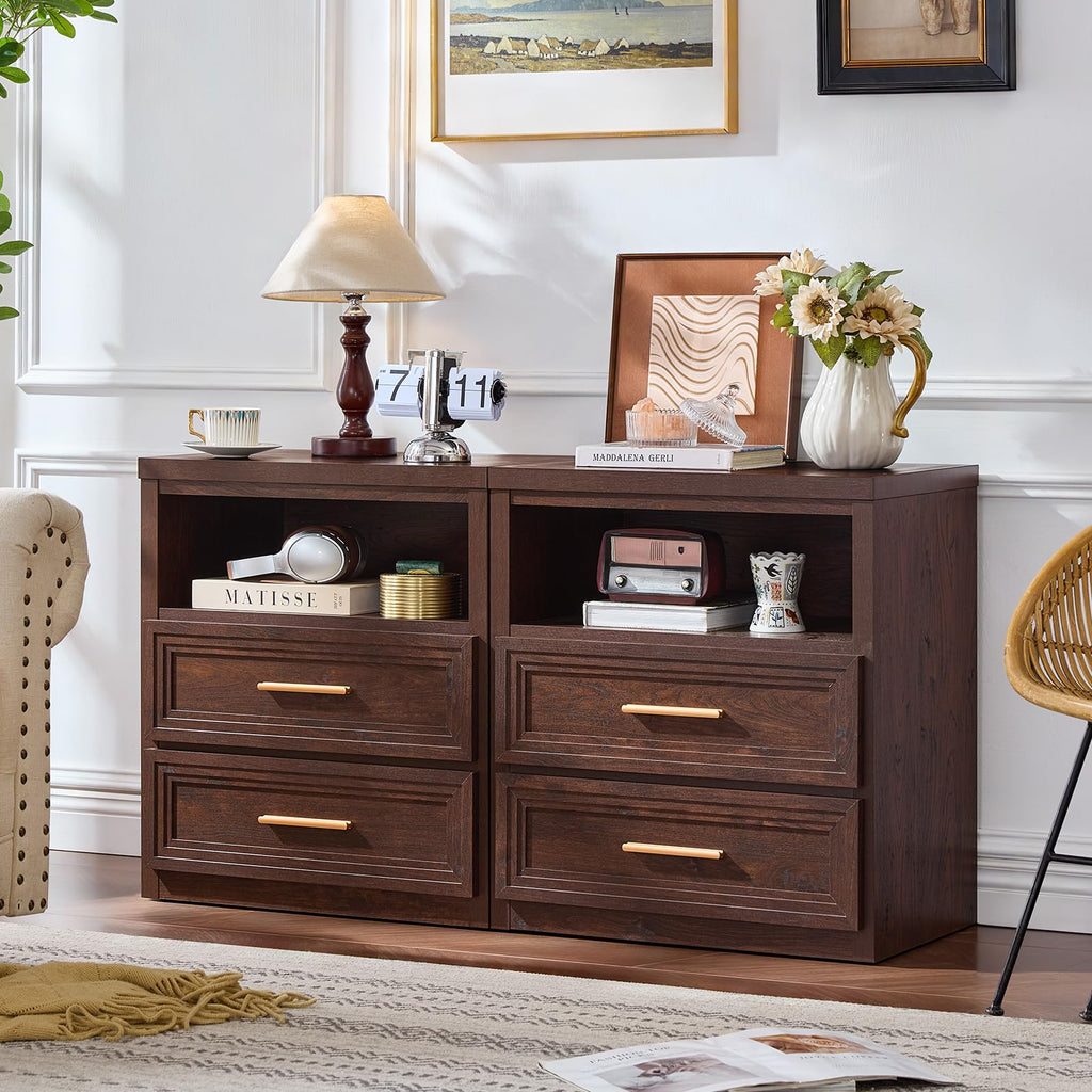 24'' Wide 2 Drawer Wood Nightstand N933417
