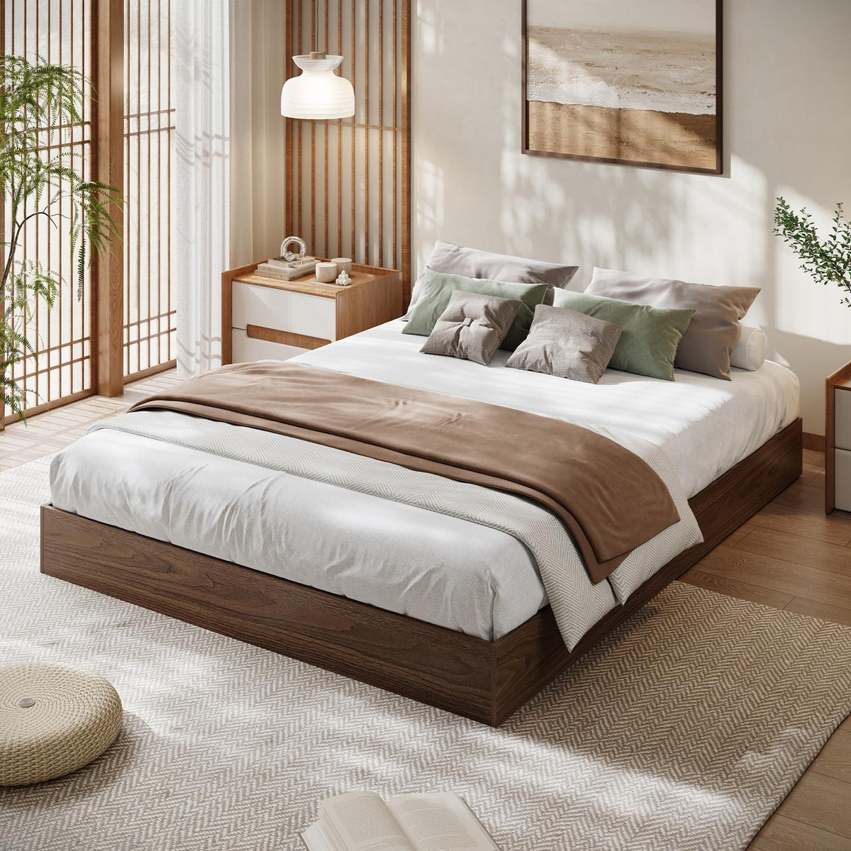 Wood Platform Bed Frame California King Z5984