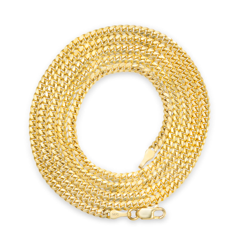 14k Yellow Gold Cuban Link Chain Necklace O771820