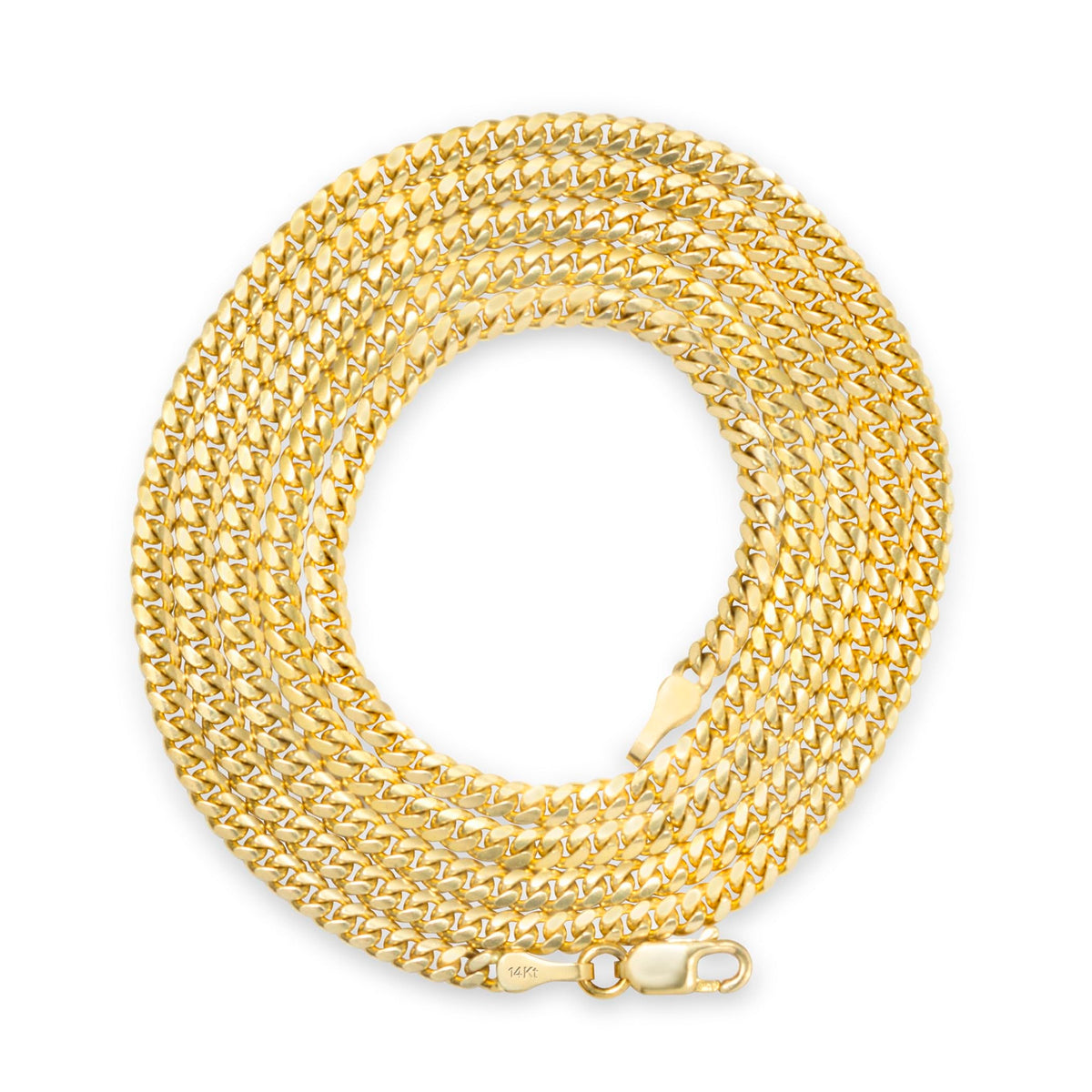 14k Yellow Gold Cuban Link Chain Necklace O771820