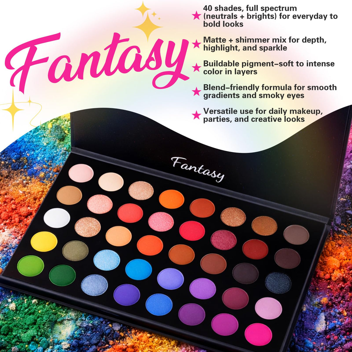 40 Colors Shimmer Matte Eyeshadow Palette N293672