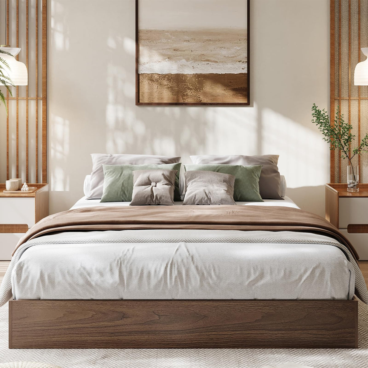Wood Platform Bed Frame California King Z5984