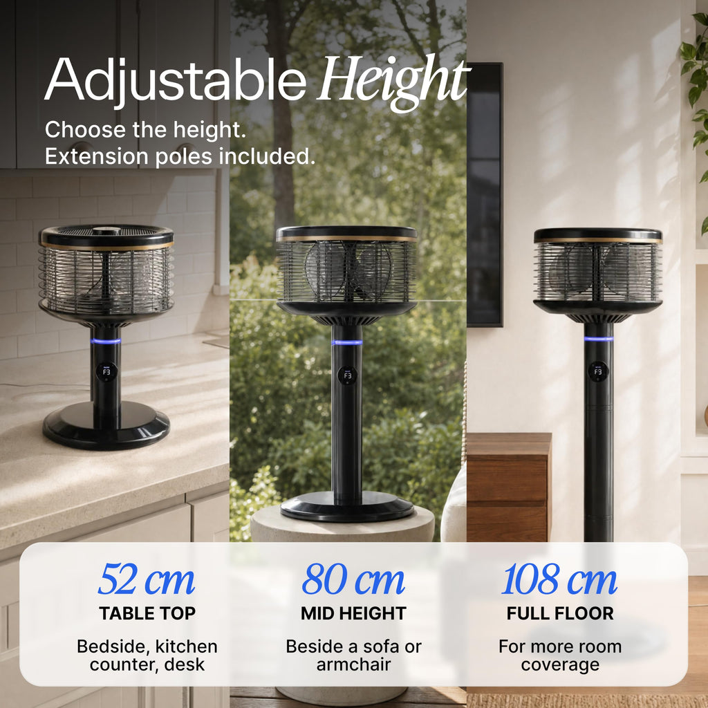 Height-Adjustable Floor & Table Fan L454028