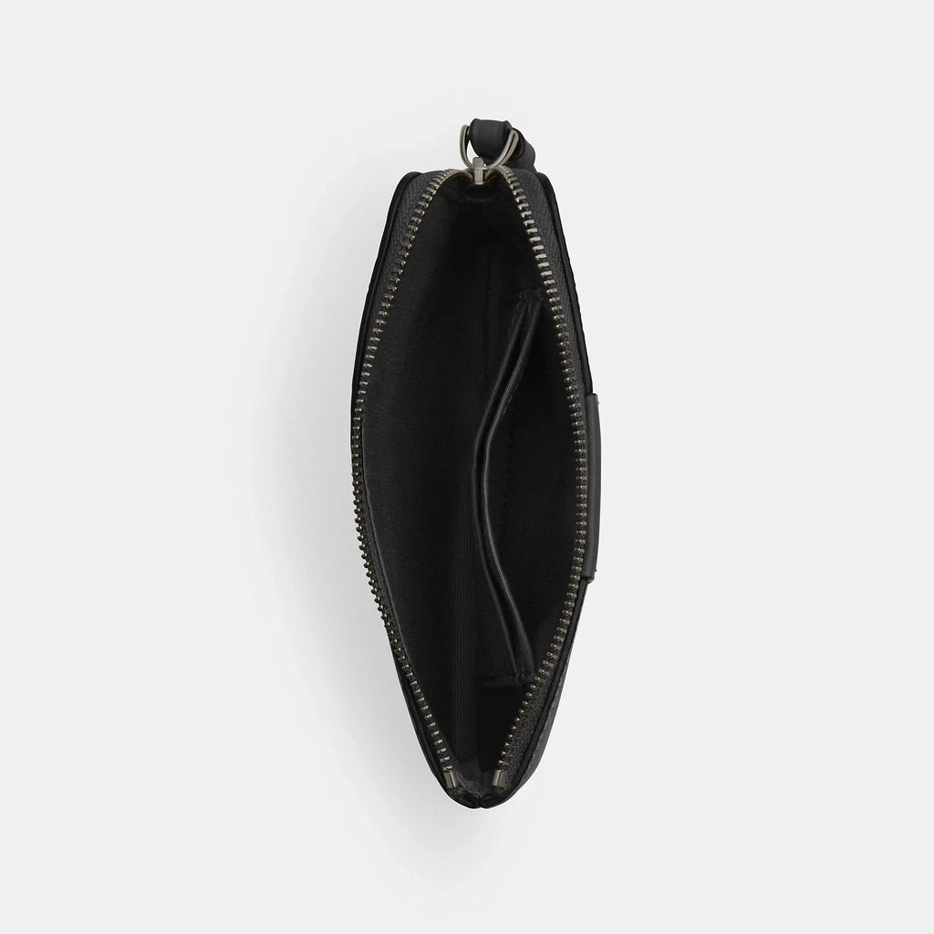 Coach Outlet Corner Zip Wristlet In Signature Canvas With Stripe