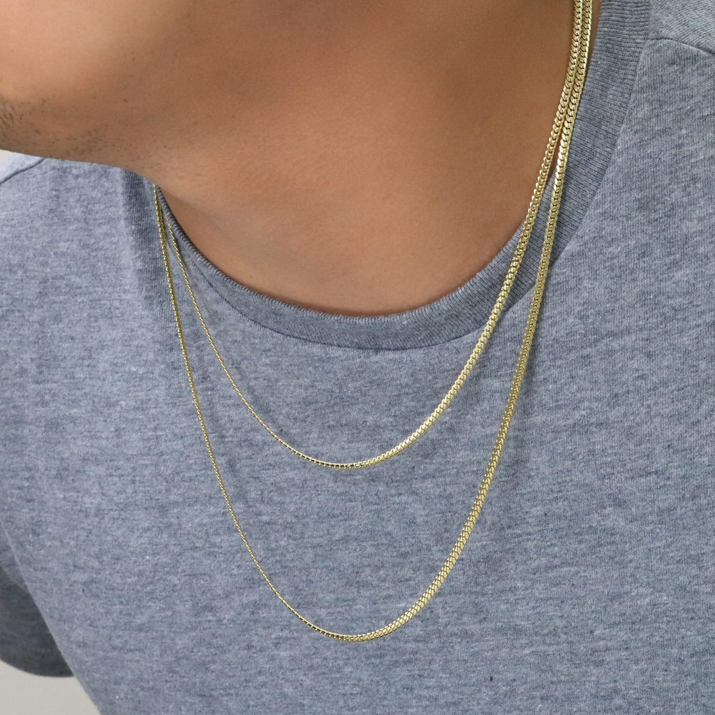 14k Yellow Gold Cuban Link Chain Necklace O771820