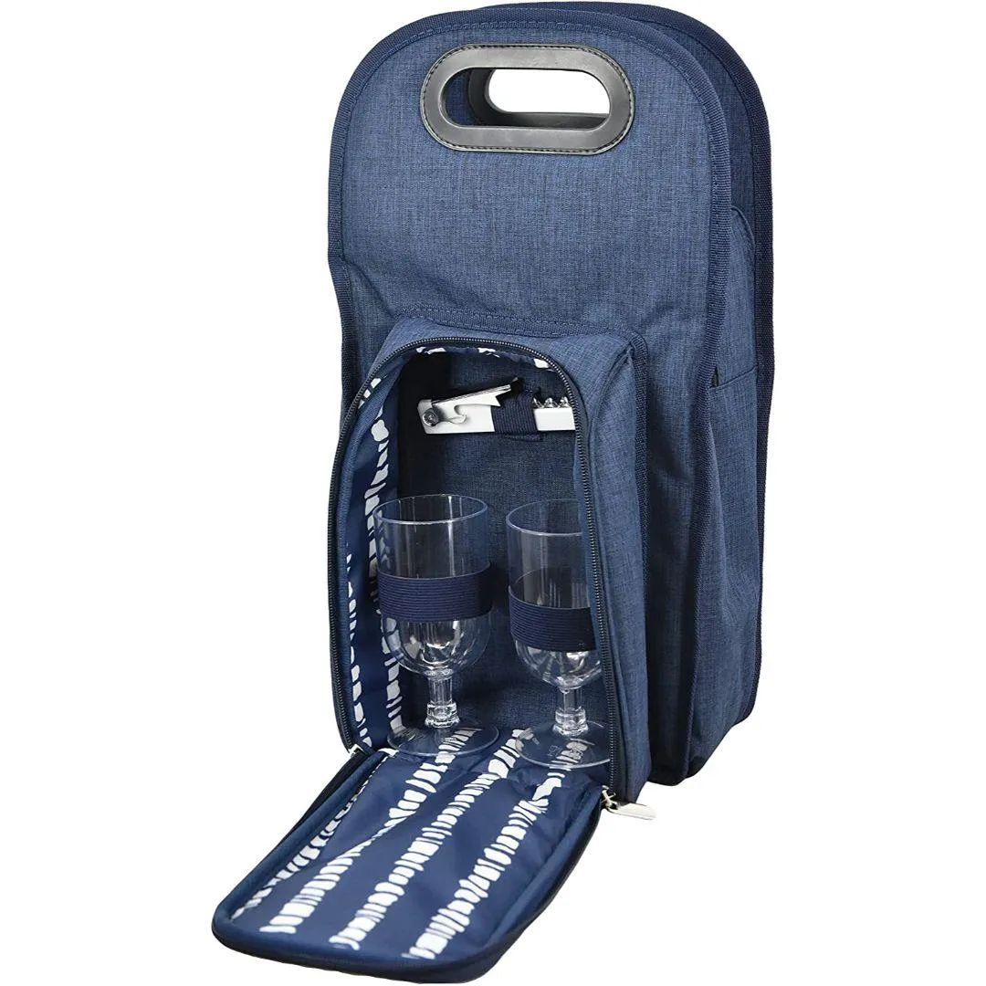 2 Person Denim Wine Bottle Cooler