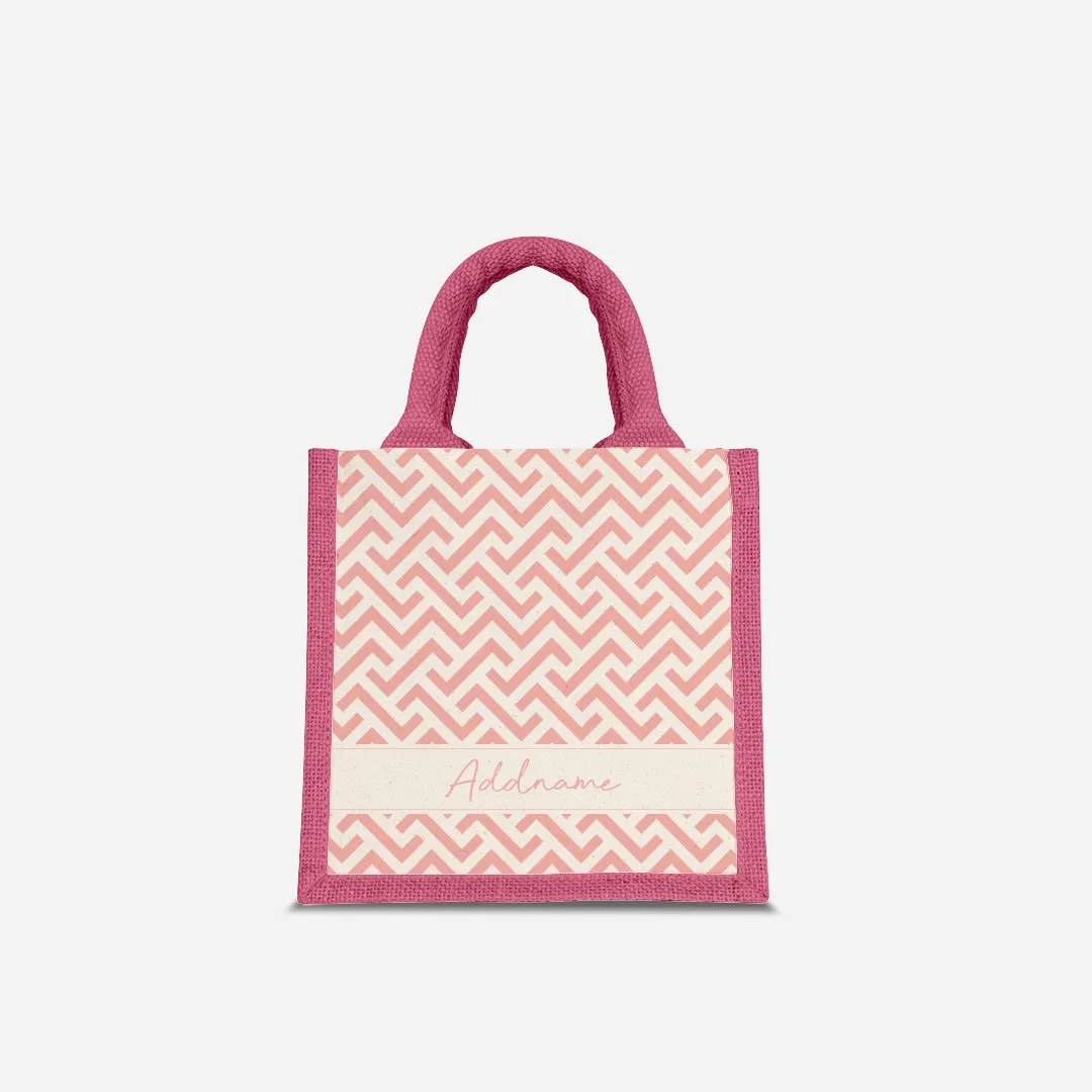 AUFBAU Series - Pastel Peach Jute Bags