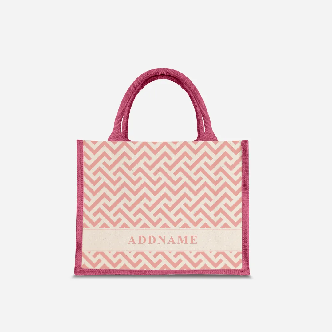 AUFBAU Series - Pastel Peach Jute Bags