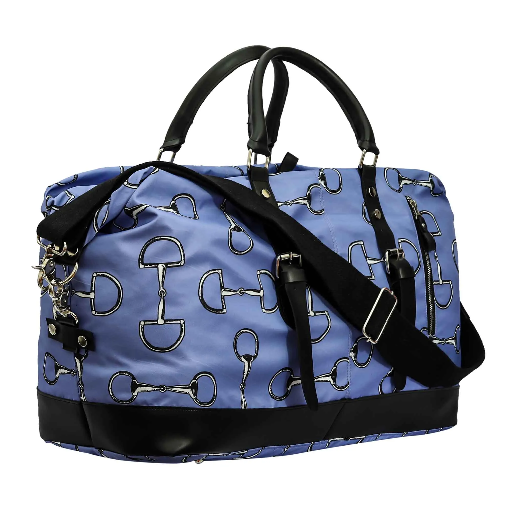 AWST Int'l Lila Vintage Snaffles Strappy Duffel Bag