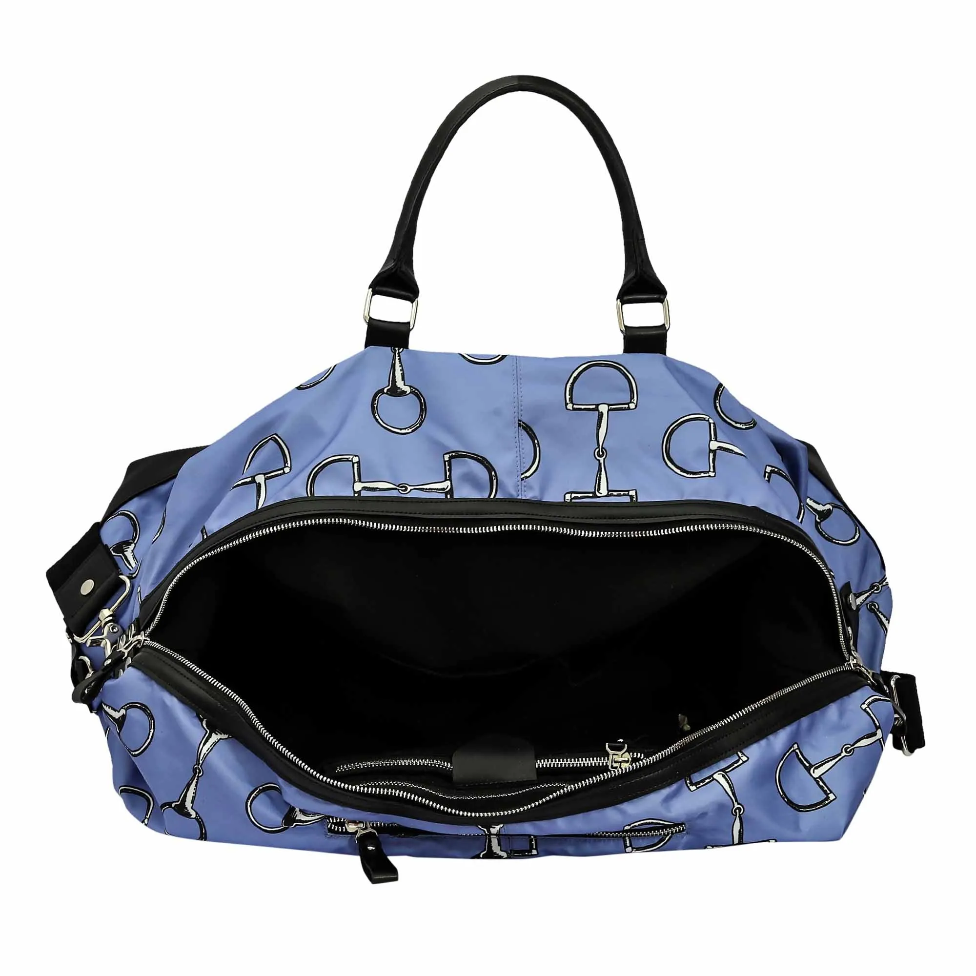 AWST Int'l Lila Vintage Snaffles Strappy Duffel Bag