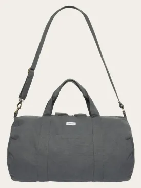 Canvas duffel bag 45L - GOTS/Vegan - Gray Pinstripe