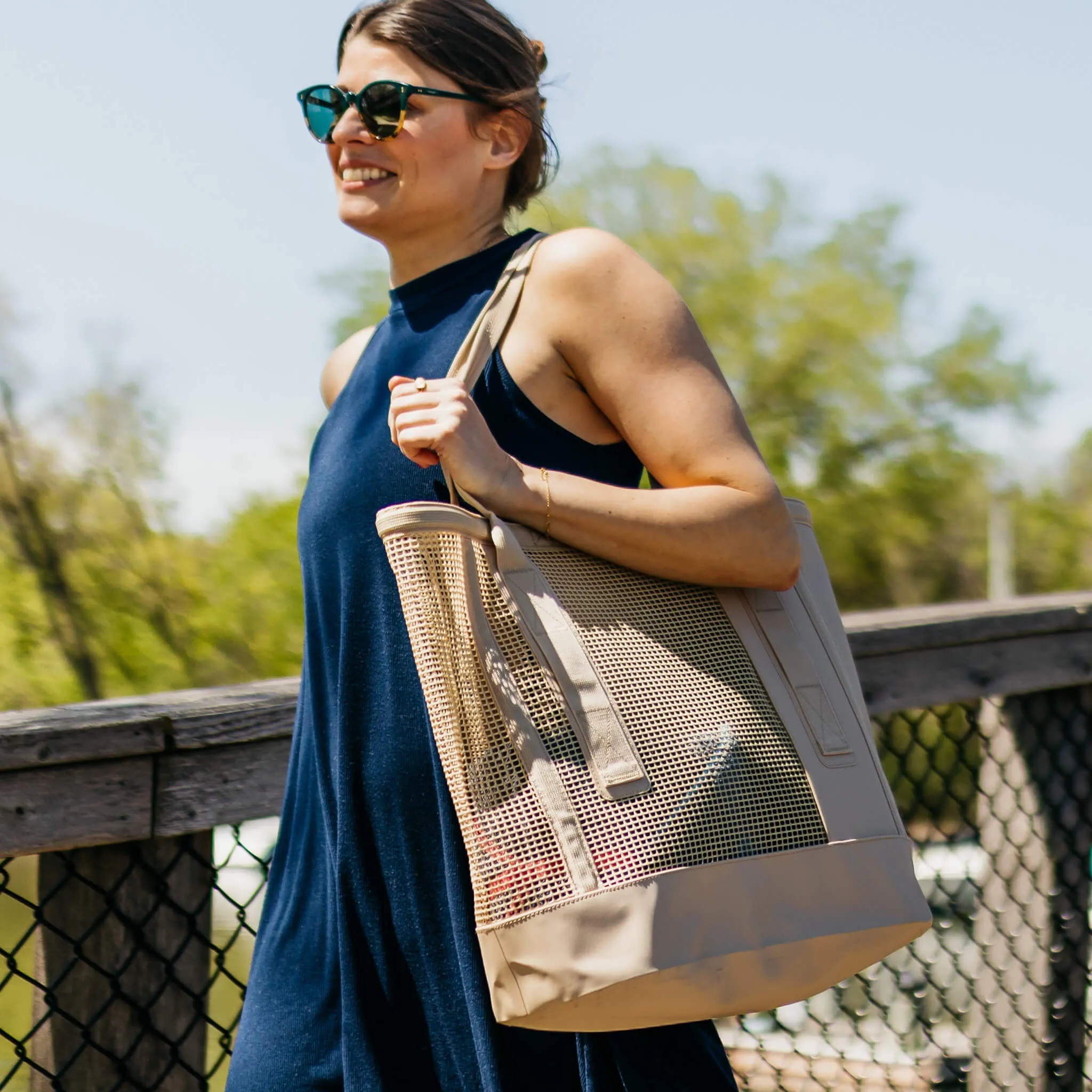 CASSI | Beach Tote Bag | Waterproof Bottom