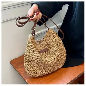 Casual Summer Shoulder Straw Bag