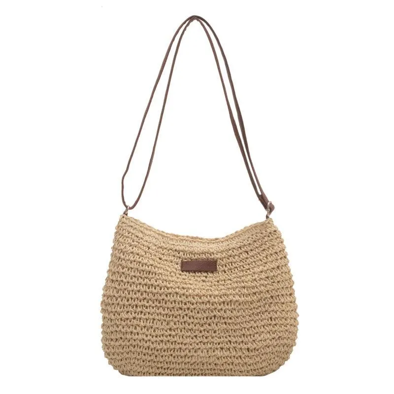 Casual Summer Shoulder Straw Bag