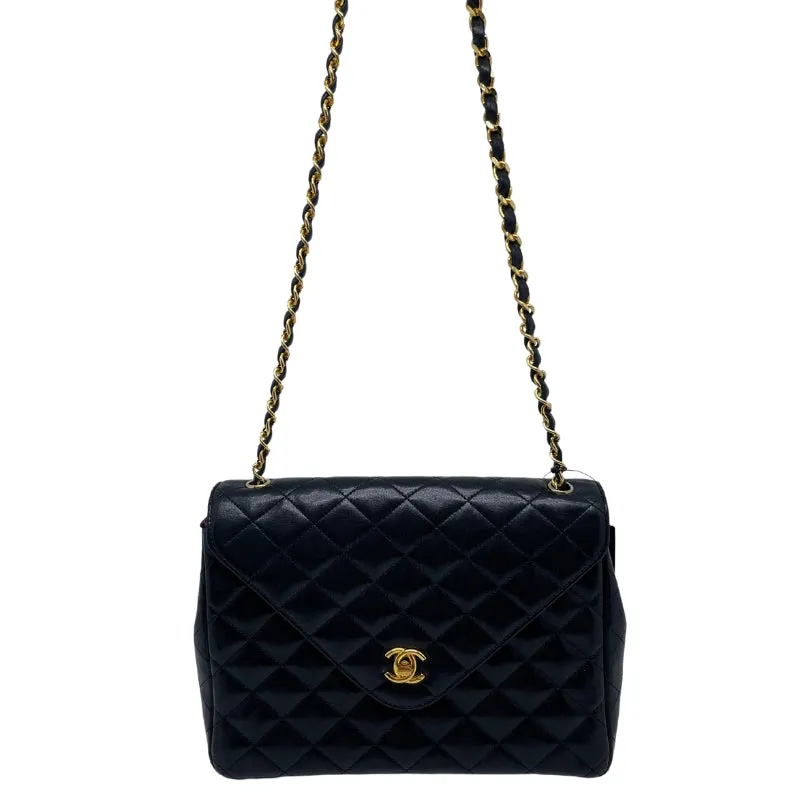 Chanel Vintage Lambskin Leather Envelope Bag