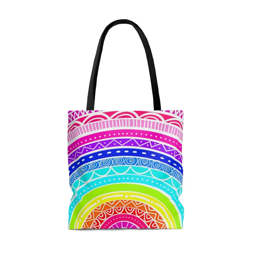 Colorful Rainbow Tote Bag