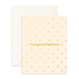 Congratulations Dots Greeting Card